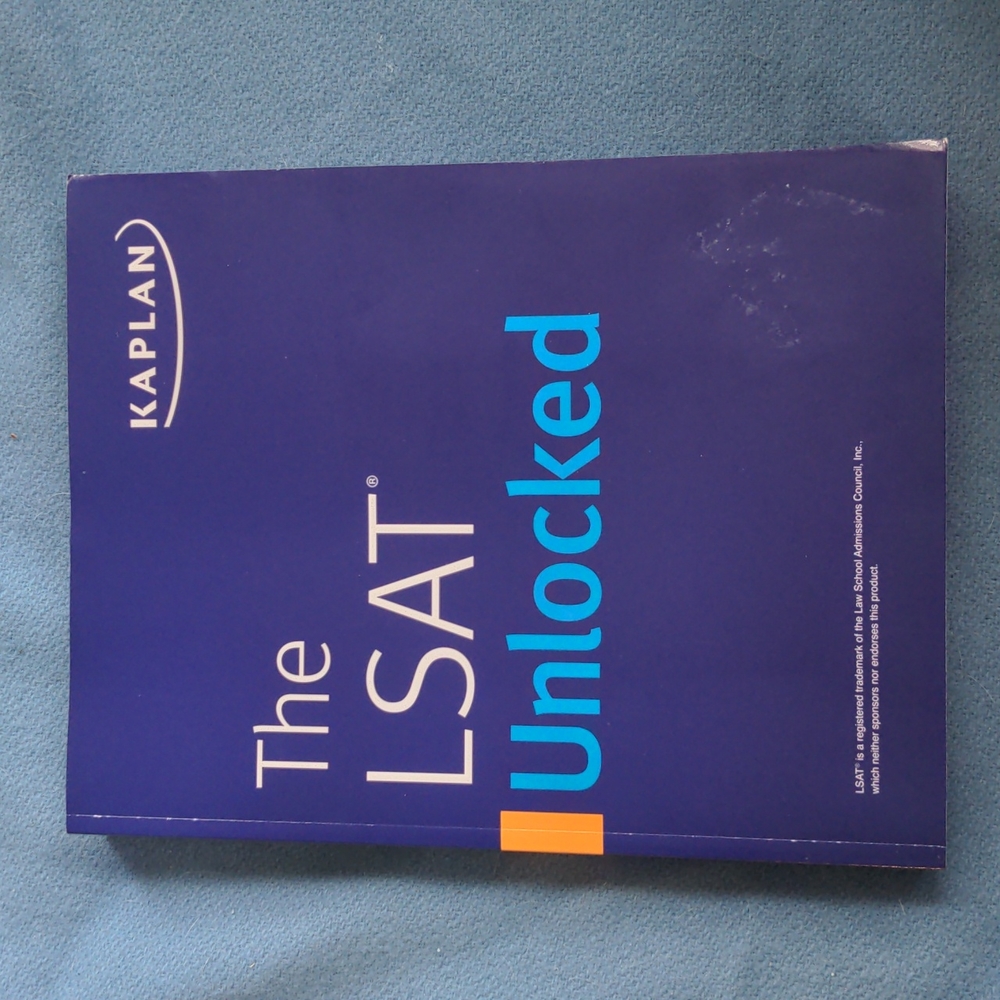 KAPLAN LSAT Unlocked book used in excellent condition